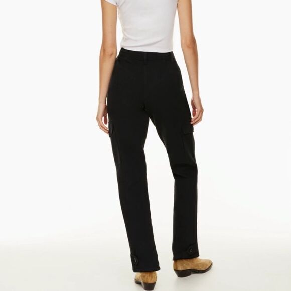 Aritzia Wilfred Free Modern Cargo High Waisted Pants Black - Picture 5 of 15